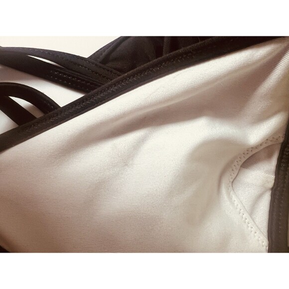 Victoria’s Secret Pink Color block Magenta And Black Bikini Top Medium - Picture 5 of 6